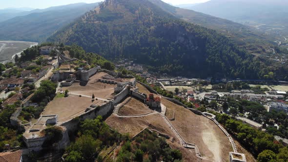 Berat Albania Aerial Cityscape Views