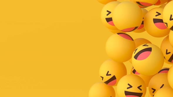 'Haha' Emoji Balls - Floating #4 (Right)