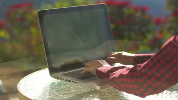 Freelancer Woman Use Laptop