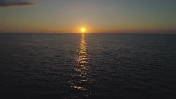 Sunset Over Sea