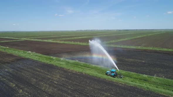 Irrigation System on Agricultural Land