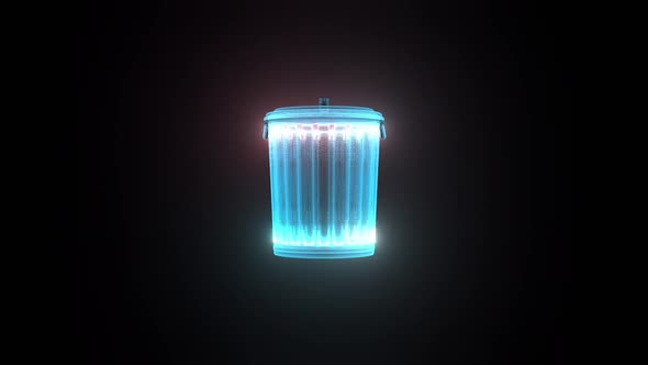 Trash Can Hologram Hd