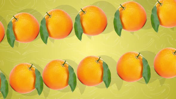 2D Orange Background 4K