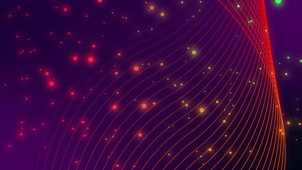 Background Motion Graphics Animated Line Colorful Particle