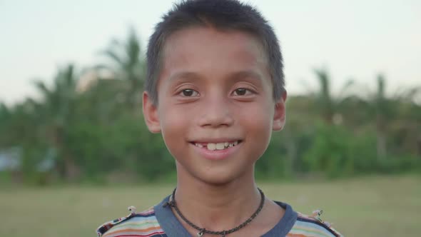 Poverty Boy Smiling