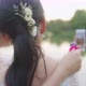 Happy Asian Lesbian Married Couple Take A Photo Selfies Together By Smartphone. - VideoHive Item for Sale