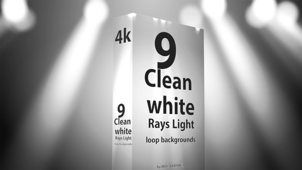 Clean White Rays Light Loop Backgrounds Pack alt