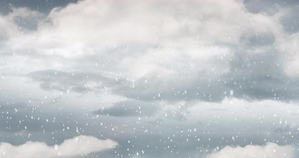 Blue sky with rain and clouds 4k alt