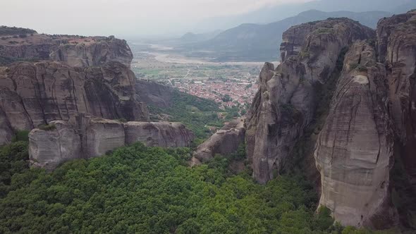 Beautiful Valley Of Trees and Rocks