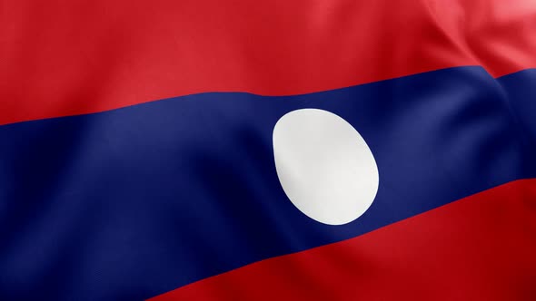 Laos Flag - 4K