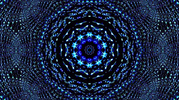 abstract light governing blue color, kaleidoscope alt