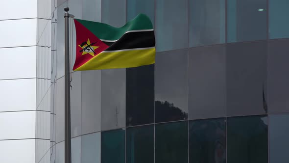 Mozambique Flag Background 4K