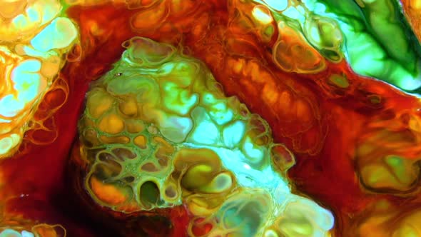 Abstract Bright Colours Paint Spreading Texture  alt