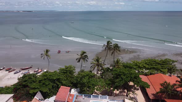 Jericoacoara Brazil. Tropical scenery for vacation travel at northeast Brazil.