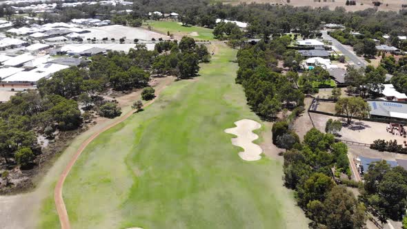 Aerial View of a Golf Course