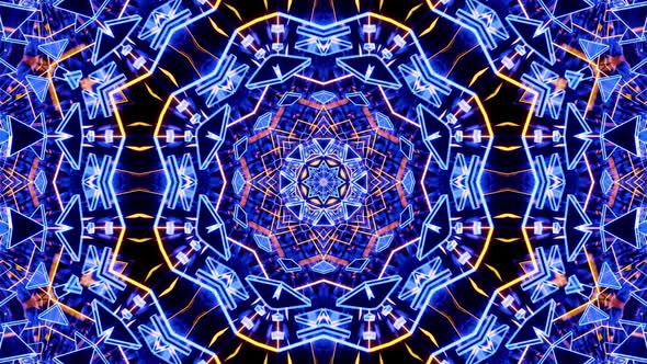 VJ Fractal Kaleidoscopic Background