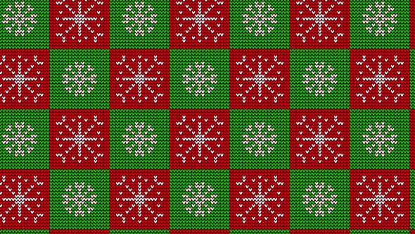 Christmas Knitted Snowflake Pattern 