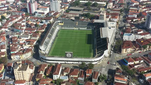 Vila Belmiro Sports Center at coast city of Santos state of Sao Paulo Brazil