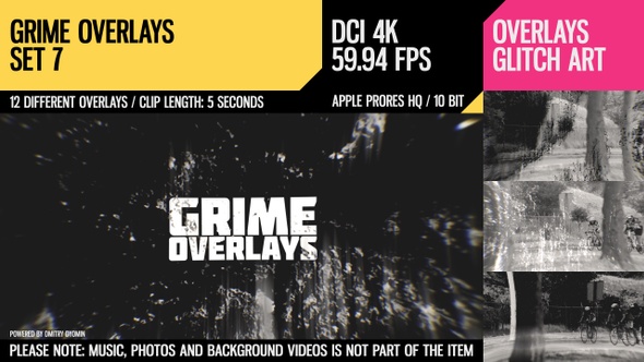 Grime Overlays (4K Set 7)
