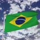 Brazil Flag With Sky - VideoHive Item for Sale