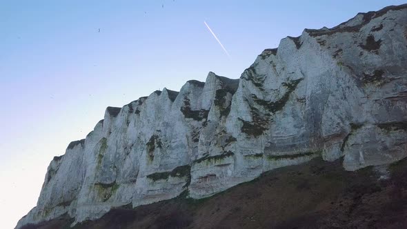 White cliffs of Le Treport in France