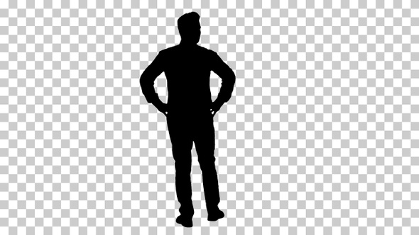 Silhouette Man, Alpha Channel