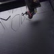 Industrial Laser is Cutting a Pattern on a Plastic - VideoHive Item for Sale