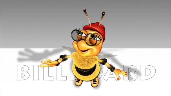 Happy 3D Bee - Billboard Promo 5