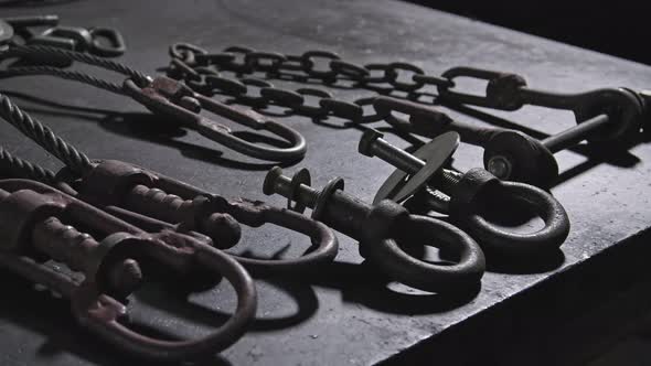 Forged Iron Items on Table