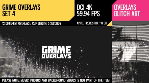 Grime Overlays (4K Set 4)