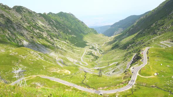 Time Lapse of Transfagarasan Road in Romania, Loopable