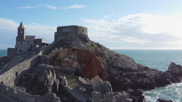 Portovenere Cliff Aerial View