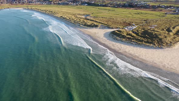 Aerial View of Dunfanaghy in County Donegal  Ireland