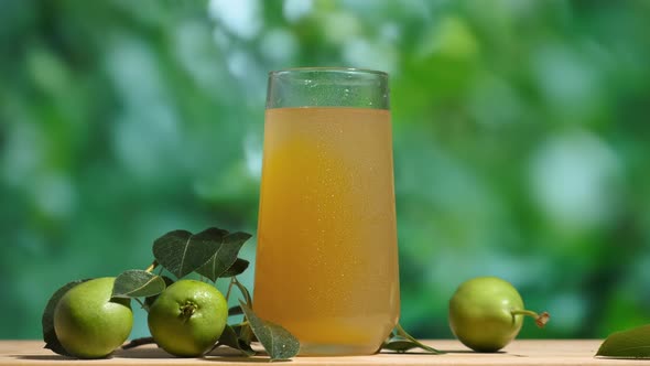 Summer Pear Juice Outdoors