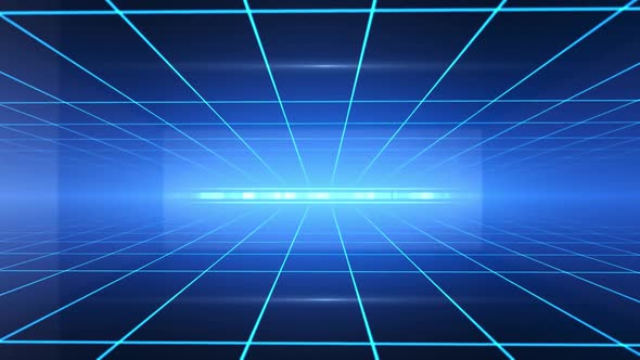 Digital Technology Lines Background With Shiny Electronic Lines