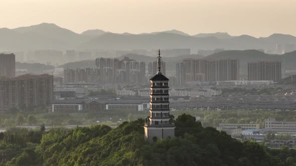 ancient chinese architecture in hangzhou city