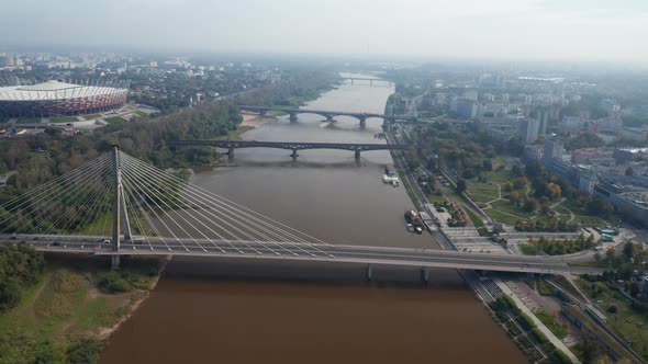 Forwards Fly Above River