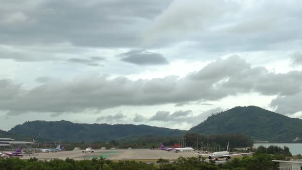 Timelaps of Phuket Airport