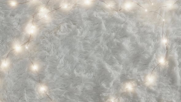White carpet with led lights