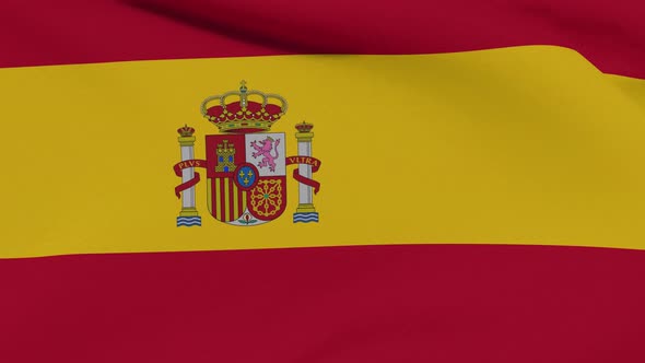 Flag Spain Patriotism National Freedom Seamless Loop