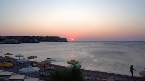 Sunrise In Rhodes Timelapse