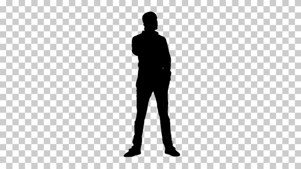 Silhouette man, Alpha Channel