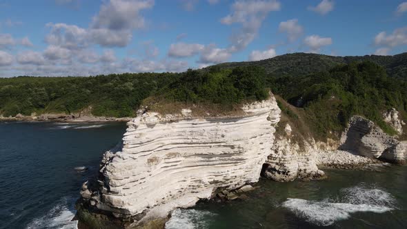 Drone View White Cliff