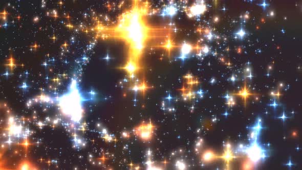 Sparkler Stars Flying Loop Background