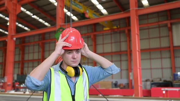 The young engineer prepares both the equipment and his mind