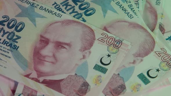 Turkish Lira Turkish Lira with Ataturk in Closeup View