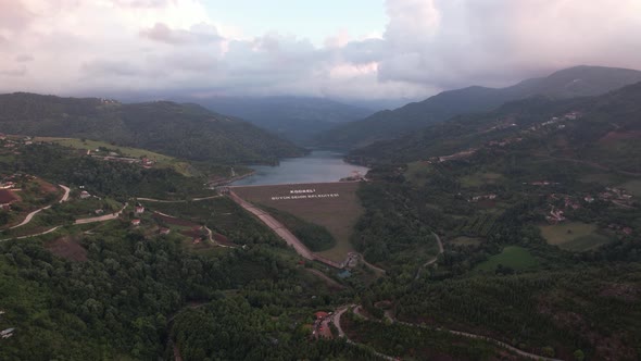Aerial Freshwater Dam