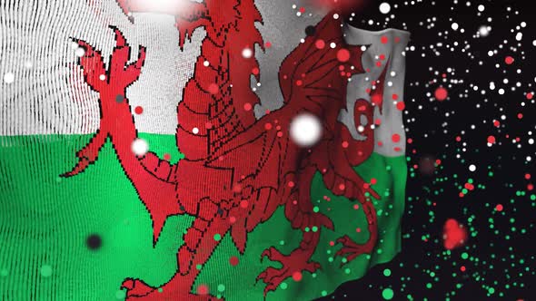 Welsh Flag Particle Animation