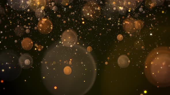 Gold Particle Background