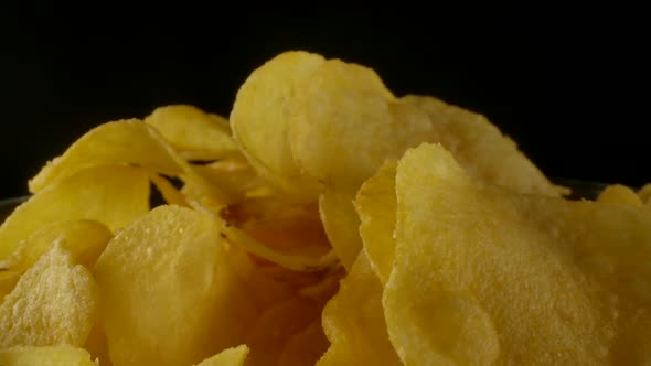 Bowl with Crunchy Potato Chips